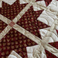 Old Fashioned Handmade Christmas Quilt - Garnet/Burgundy Colors - Baby, Lap, Throw (45x45)