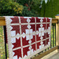 Old Fashioned Handmade Christmas Quilt - Garnet/Burgundy Colors - Baby, Lap, Throw (45x45)