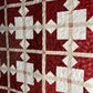 Old Fashioned Handmade Christmas Quilt - Garnet/Burgundy Colors - Baby, Lap, Throw (45x45)