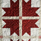 Old Fashioned Handmade Christmas Quilt - Garnet/Burgundy Colors - Baby, Lap, Throw (45x45)