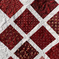 Handmade Baby Quilt - Moda Fabrics Garnets & Gingham (40.5x48) Adult Lap Quilt - Ready to Ship!