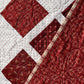 Handmade Baby Quilt - Moda Fabrics Garnets & Gingham (40.5x48) Adult Lap Quilt - Ready to Ship!