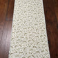 TABLE RUNNER - Handmade Fall, Thanksgiving, Holiday - Custom Quilted  - Soft Green, Cream & White (15x54)
