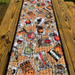 Halloween Table Runner - Handmade, Quilted -  Unique Riley Blake Pumpkin Seed Packets-#1 (15x50) FREE SHIPPING and Ready to Ship!