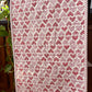 Table Runner - Handmade Valentine's Day Hearts - Red, Grey, Cream, Custom Quilted - 13.5"x55" - Ready to Ship