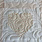 Handmade Baby Girl Quilt, Pink Heart Valentines Blanket (42x42) Adult Lap, Wall Hanging