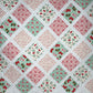 Handmade Christmas Baby Girl Quilt, Holiday Baby Blanket, Bright & Cheerful (38x46) Matching Handmade Gift Bag, Ready to Ship!