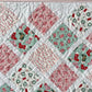 Christmas Baby Quilt - Handmade Baby Blanket, Bright & Cheerful, Ho Ho Ho - Ready to Ship