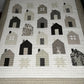 Handmade Quilt Neutral Tones - Quilt of Neighborhood Homes and Stars - Throw Size  (54x63.5) Ready to Ship!