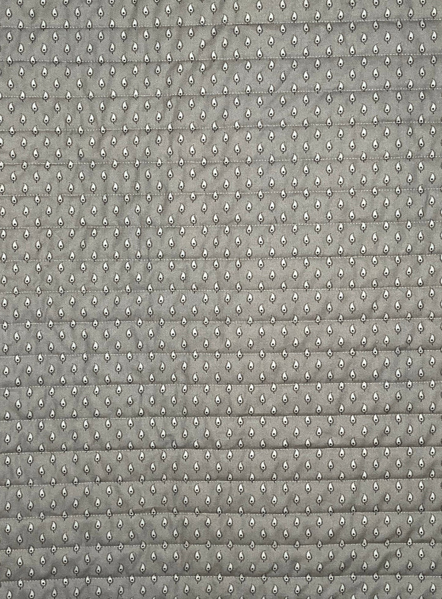 Handmade Quilt Neutral Tones - Quilt of Neighborhood Homes and Stars - Throw Size  (54x63.5) Ready to Ship!