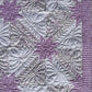 Custom Made for Jen - Handmade Hunter's Star Baby Quilt, Pink-Purple, Cream, White (34.5x42.5)