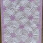 Custom Made for Jen - Handmade Hunter's Star Baby Quilt, Pink-Purple, Cream, White (34.5x42.5)