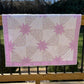 Custom Made for Jen - Handmade Hunter's Star Baby Quilt, Pink-Purple, Cream, White (34.5x42.5)