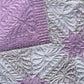 Custom Made for Jen - Handmade Hunter's Star Baby Quilt, Pink-Purple, Cream, White (34.5x42.5)