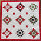 Handmade Christmas Baby Quilt, Baby's First Christmas Blanket, Table Topper, Wall Hanging (37x37.5)
