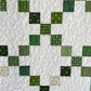 Handmade St Patrick's Day Irish Chain Baby Quilt, Lap Quilt, Quilted Shamrocks & 4 Leaf Clovers (36.5 x 48) Ready to Ship!