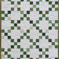 Handmade St Patrick's Day Irish Chain Baby Quilt, Lap Quilt, Quilted Shamrocks & 4 Leaf Clovers (36.5 x 48) Ready to Ship!