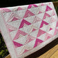 Handmade Baby Girl Quilt:  Baby Blanket, Toddler Throw, Adult Lap Quilt, Custom Quilted - Ready to Ship!