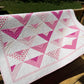 Handmade Baby Girl Quilt:  Baby Blanket, Toddler Throw, Adult Lap Quilt, Custom Quilted - Ready to Ship!