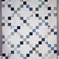 Handmade Baby Quilt, Irish Chain Baby Blanket, Moda's Shoreline Fabric (37x43) Ready to Ship!