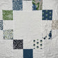 Handmade Baby Quilt, Irish Chain Baby Blanket, Moda's Shoreline Fabric (37x43) Ready to Ship!