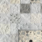 Neutral Colors Handmade Baby Quilt (Sheep Backing-Grey Background) Patchwork Baby Blanket 36"x47.5",  Baby Nursery Decor, Ready to Ship!