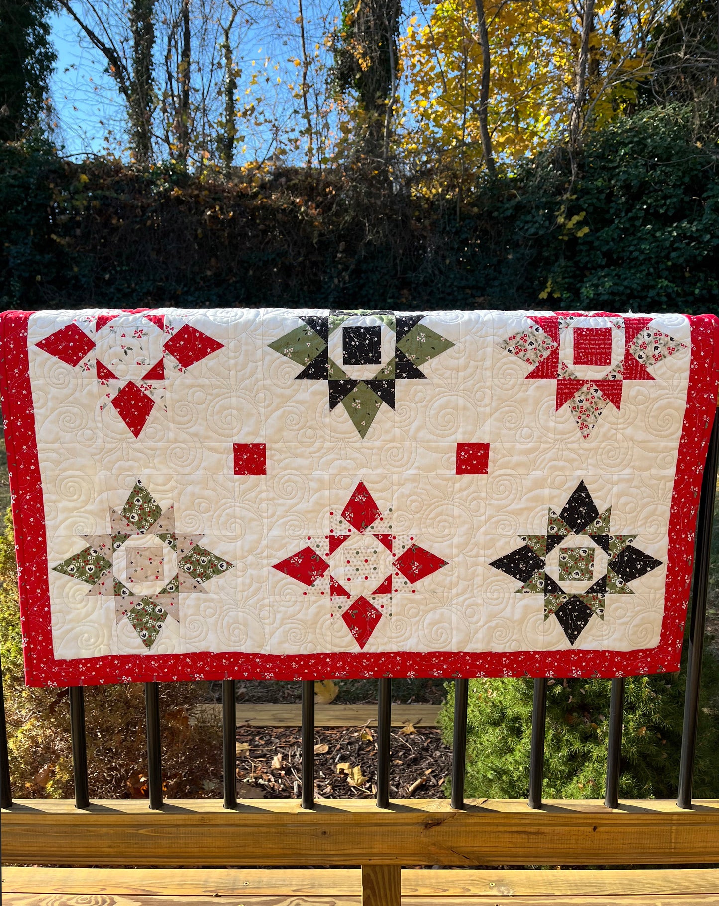 Christmas Custom North Star Quilt for TS