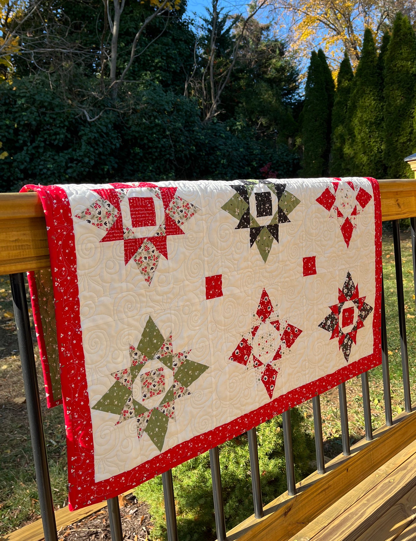 Christmas Custom North Star Quilt for TS