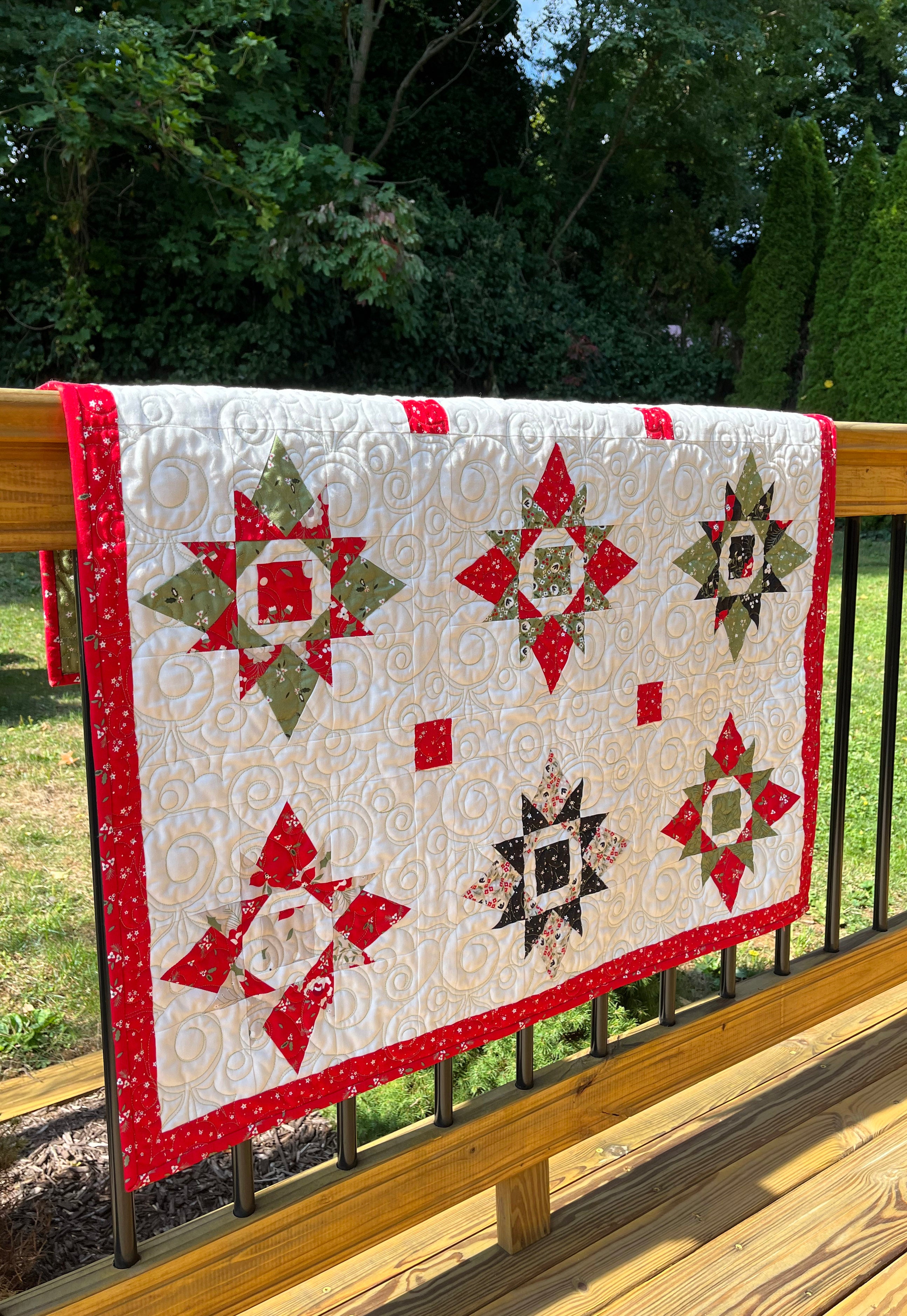 Hotsell Christmas Star Quilt-Wallhanging handmade one of a kind