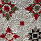 Handmade Christmas Baby Quilt, Baby's First Christmas Blanket, Table Topper, Wall Hanging (37x37.5)