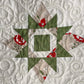 Handmade Christmas Baby Quilt, Lap Quilt, Holiday Table Topper, Wall Hanging (37x37.5)