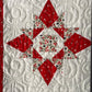 Handmade Christmas Baby Quilt, Lap Quilt, Holiday Table Topper, Wall Hanging (37x37.5)