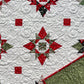 Handmade Christmas Baby Quilt, Baby's First Christmas Blanket, Table Topper, Wall Hanging (37x37.5)