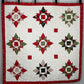 Handmade Christmas Baby Quilt, Lap Quilt, Holiday Table Topper, Wall Hanging (37x37.5)