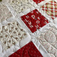 Handmade Christmas Baby Quilt - Patchwork Block Quilt - BABY'S 1st X-MAS - (35.5x40.5) Free Shipping!