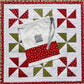 Reserved for MH - Handmade Christmas Baby Quilt, Pinwheels Heirloom Baby Quilt, Custom Quilted (34.5x34.5) Ready to Ship!