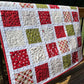 Handmade Christmas Baby Quilt, Baby's First Christmas Blanket (35x40) FREE HANDMADE BAG - Ready to Ship!