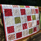 Handmade Christmas Baby Quilt, Baby's First Christmas Blanket (35x40) FREE HANDMADE BAG - Ready to Ship!
