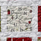 Handmade Christmas Baby Quilt, Baby's First Christmas Blanket (35x40) FREE HANDMADE BAG - Ready to Ship!