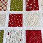 Handmade Christmas Baby Quilt, Baby's First Christmas Blanket (35x40) FREE HANDMADE BAG - Ready to Ship!