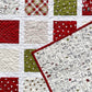 Handmade Christmas Baby Quilt, Baby's First Christmas Blanket (35x40) FREE HANDMADE BAG - Ready to Ship!