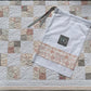 Handmade Peach/Pink Baby Quilt - Baby Blanket, Adult Lap Quilt, Custom Quilted - Ready to Ship