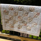 Handmade Peach/Pink Baby Quilt - Baby Blanket, Adult Lap Quilt, Custom Quilted - Ready to Ship