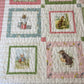 Handmade Baby Girl Quilt - Peter Rabbit & Friends - Easter Baby Blanket (39x46) Free Handmade Gift Bag - Ready to Ship!