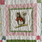 Handmade Baby Girl Quilt (Dark Pink) Peter Rabbit™ & Friends for Riley Blake Designs (39x47)