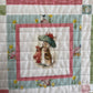 Handmade Baby Girl Quilt - Peter Rabbit & Friends - Easter Baby Blanket (39x46) Free Handmade Gift Bag - Ready to Ship!