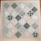 Baby Girl Quilt, Handmade - Pink & Grey Baby Blanket - Custom Quilted One of a Kind - Owls - Heirloom Gift (38x38) Ready to Ship!