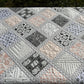 Baby Girl Quilt, Handmade - Pink & Grey Baby Blanket - Custom Quilted One of a Kind - Owls - Heirloom Gift (38x38) Ready to Ship!