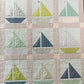 Handmade Baby Quilt - Sailboat Baby Blanket - Designer Custom Heirloom - Handmade Nautical - Gender Neutral - Ready to Ship