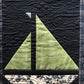 Custom Navy "Sail On" Sailboat Quilt - Made to Order